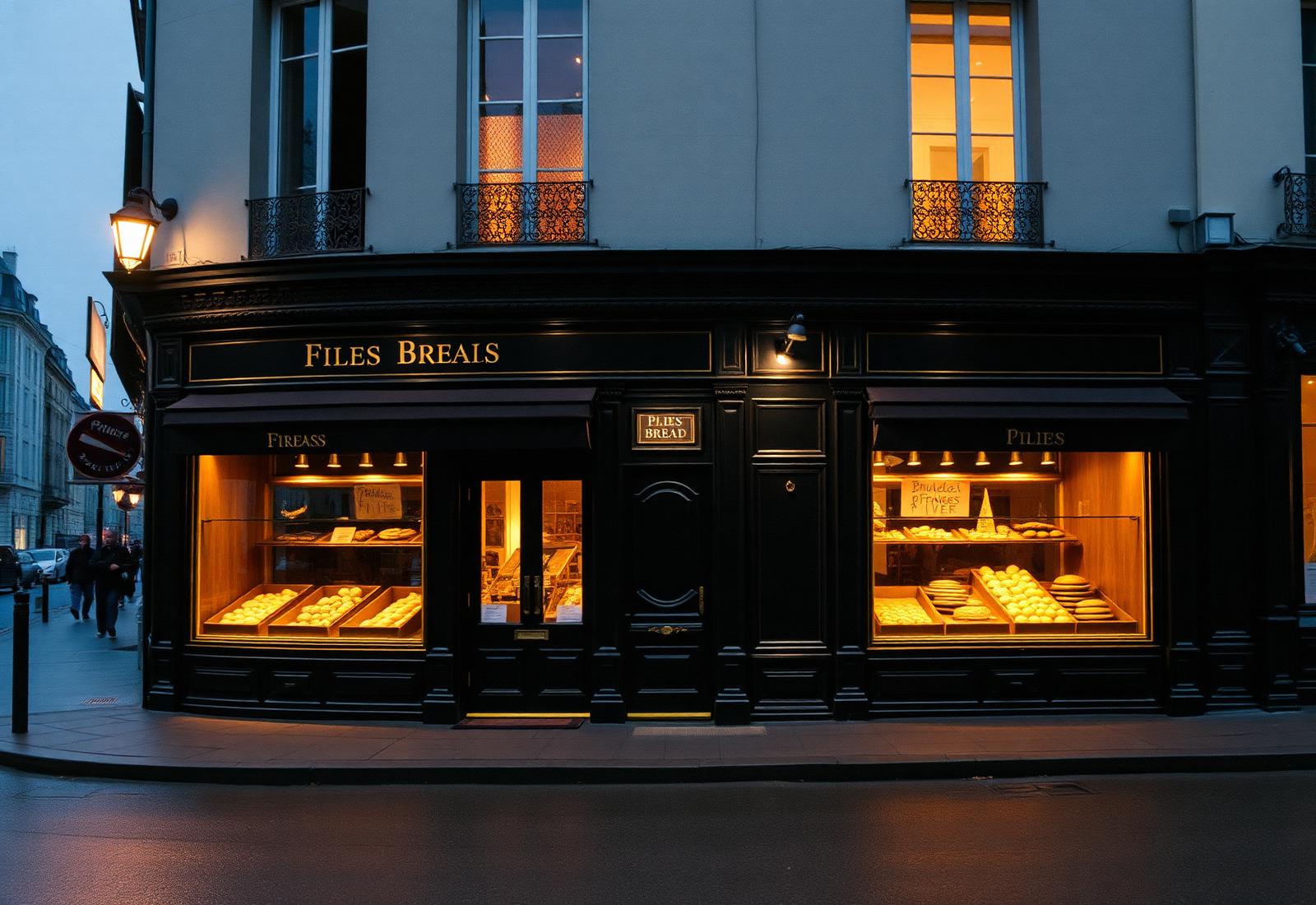 La devanture au petit matin